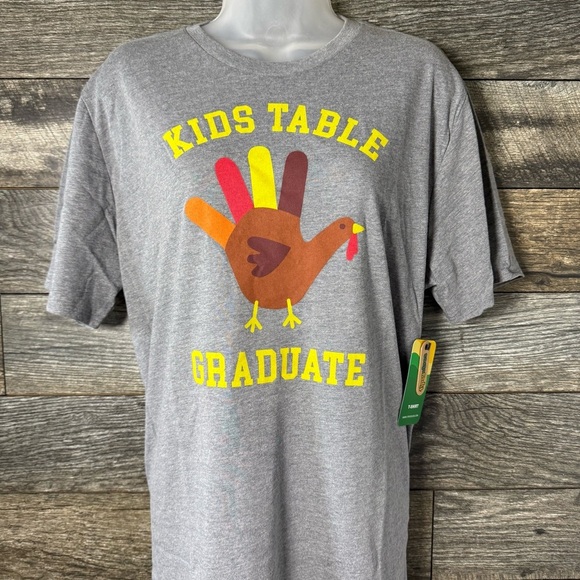 Tipsy Elves Women’s Tee Shirt Kids Table Graduate Thanksgiving Size XL NWT - Picture 3 of 9